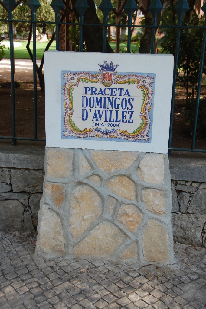 Portuguese tiled street sign.